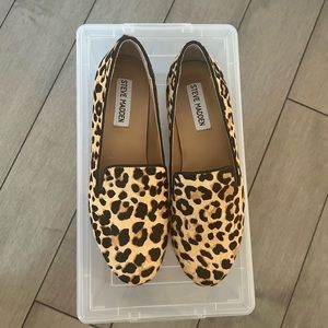 Steve Madden Leopard pony hair loafer.